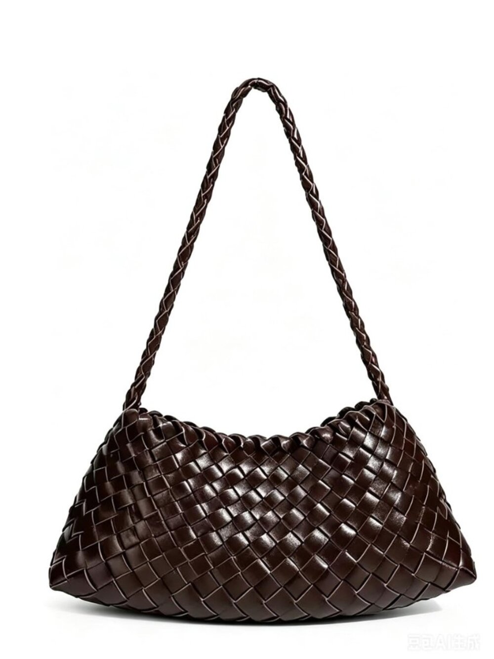 Woven Shoulder Bag for Women Fashion Woven Leather Purse Tote Handbag